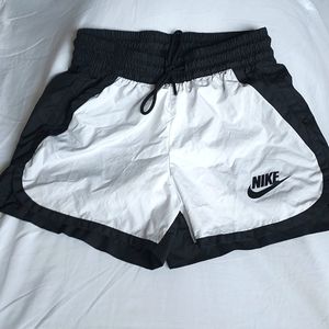 Nike sport shorts, XS, black and white,
